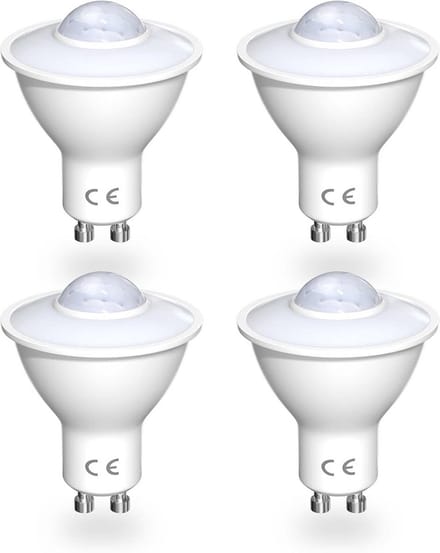 5W GU10 LED-gloeilampen met Bewegingsmelder - Warm Licht 3000K