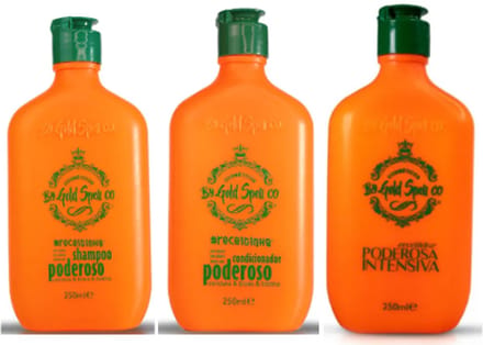 Poderoso Receitinha Kit – By Gold Spell Co (Shampoo + Conditioner + Intensieve Behandeling)