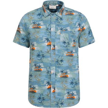 Mountain Warehouse Heren Tropisch Shirt (Helder Blauw)