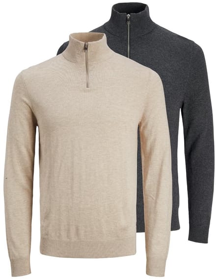 Jack & Jones Heren troyer 2 pack Emil Knit