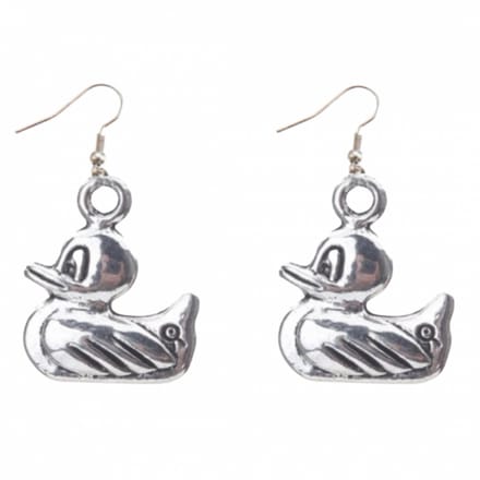 Oorbellen- Eendjes- zilver oorhaken - Charme Bijoux