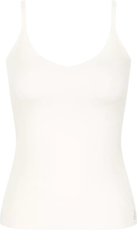 sloggi ZERO Feel 2.0 Spaghetti Top Dames Onderhemd - SILK WHITE - Maat XXL