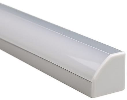 Led hoekprofiel - 3 meter - Aluminium - 18 mm hoog - Led strip profiel incl. afdekkap