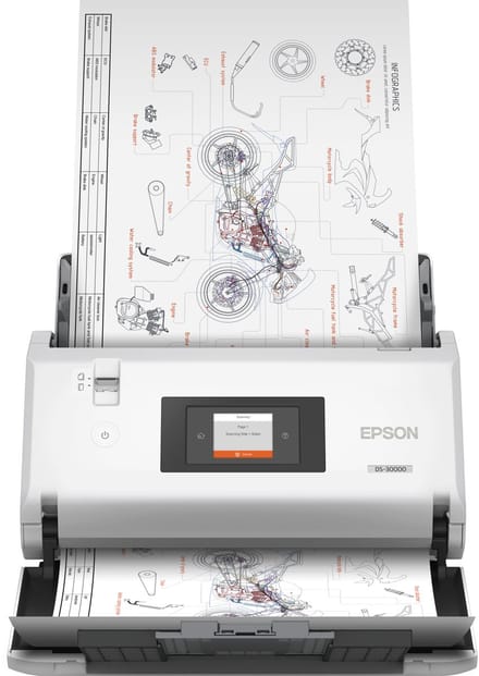 Epson WorkForce DS-30000 - Desktop Scanner - A3-formaat - Met USB - Wit