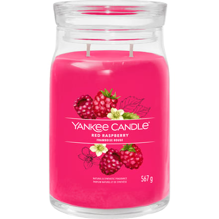 Yankee Candle - Red Raspberry Large Jar Geurkaars - 90 branduren - twee lonten