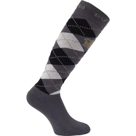 Hv Polo Sokken Hv Polo Argyle Donkergrijs-zwart