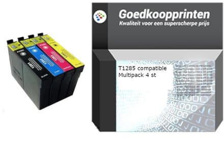 Huismerk Epson T1285 inkt cartridges 4-Kleuren Multipack