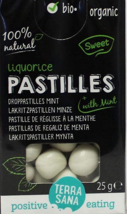 TerraSana Droppastilles mint bio (25g) NL-BIO-01