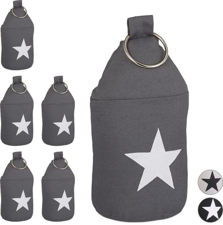 6x deurstopper ster - deurvastzetter - deurstop met handvat - deurbuffer - stof