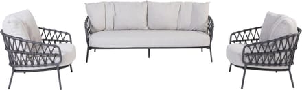 4 Seasons Calpi stoel-bank loungeset - 3-delig