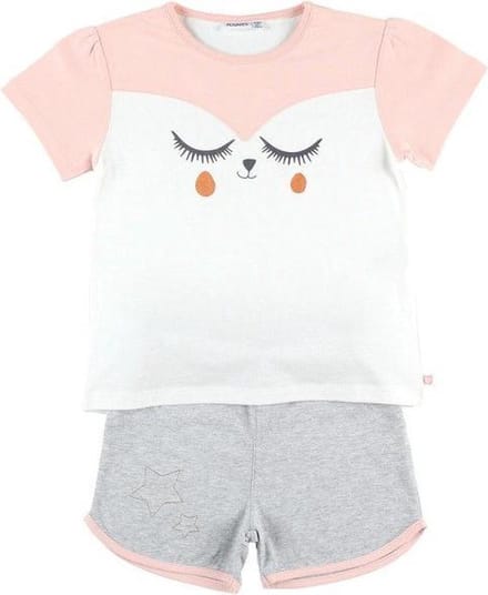 Noukie's - Pyjama - Poes - Meisje - Roze  - 6 jaar 116