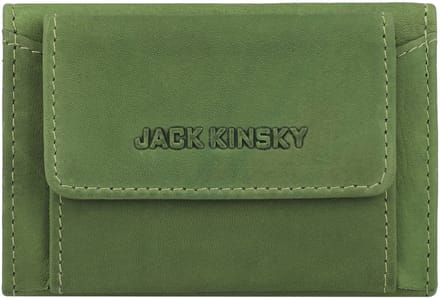 Jack Kinsky Aruba Portemonnee RFID-bescherming Leer 9.5 cm - Jongens - Horizontaal - apfel