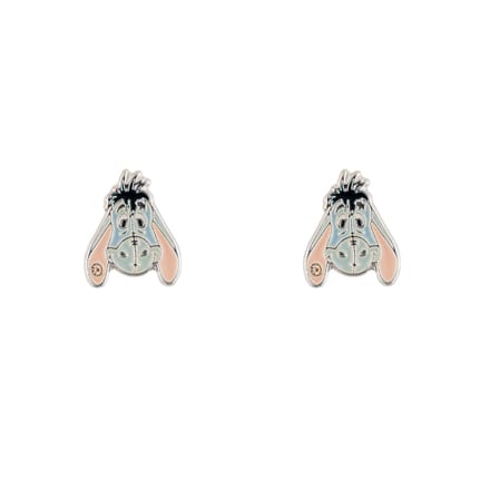 Winnie The Pooh Eeyore Silver Plated Stud Earrings