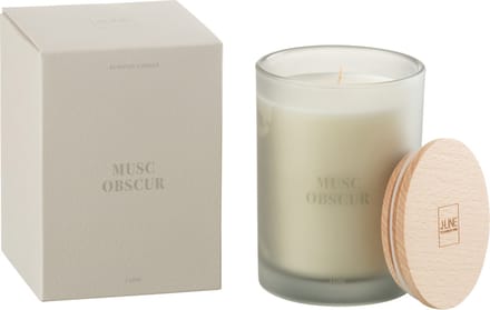 J-Line geurkaars Accords Essentiels - Musc Obscur - blauw - 38U