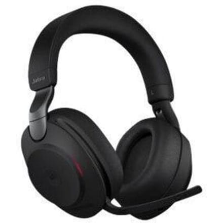 Jabra Evolve2 85 MS Over Ear headset Bluetooth, Kabel Stereo Zwart Ruisonderdrukking (microfoon) Volumeregeling, Indicator voor batterijstatus,