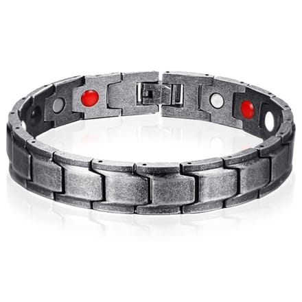 Magnetische heren armband Edelstaal Mendes Used Look