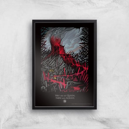 Game of Thrones My Queen Giclee Art Print - A4 - Black Frame