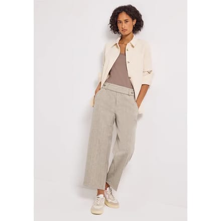 Gemêleerde broek met rechte leg