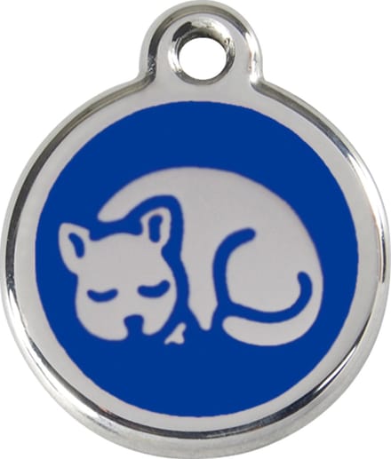 Red Dingo Kattenenning 20 mm slapende kat blauw