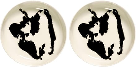 Serax - Ottolenghi Feast - Bord - Wit/Zwart - 22 Ø - 2 stuks