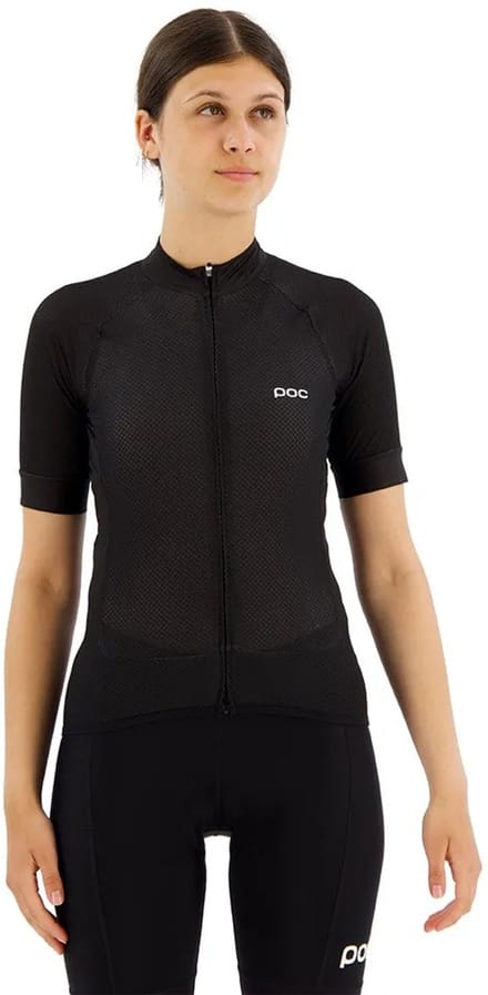 Poc Essential Road Logo Korte Mouw Wielertrui Zwart M Vrouw
