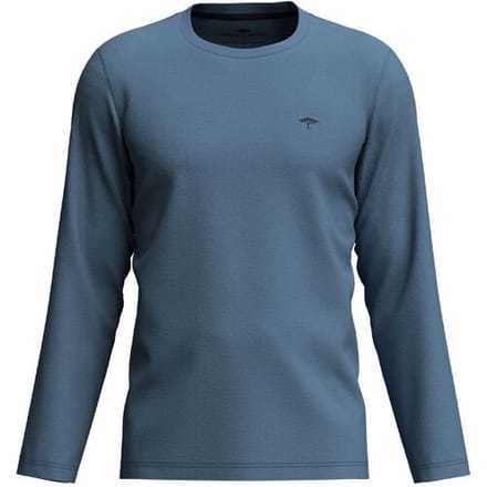 Fynch-Hatton T-Shirt Longsleeve Uni Color O-Neck Cloud Blue / male