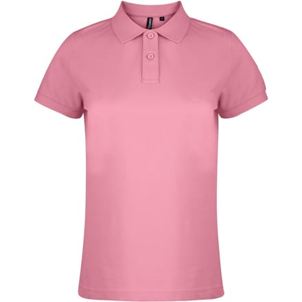 Asquith & Fox Dames/dames Poloshirt met korte mouwen en effen mouwen (Roze Anjer)