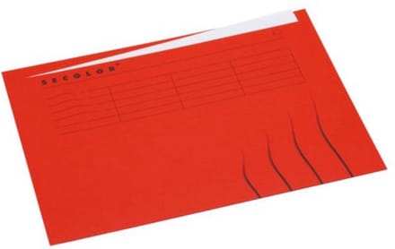 Vouwmap Jalema Secolor A4 Ongelijk Rood