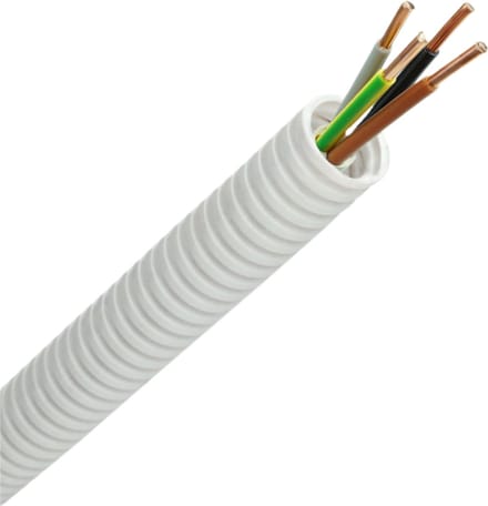 Snelflex flexibele buis VD draad 4x4mm - 25mm rol 50 meter (SF4g4)