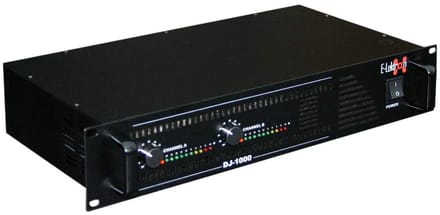 E-Lektron DJ-1000 - PA-versterker - 2 x 500 watt piekvermogen - 19 inch rackmodel