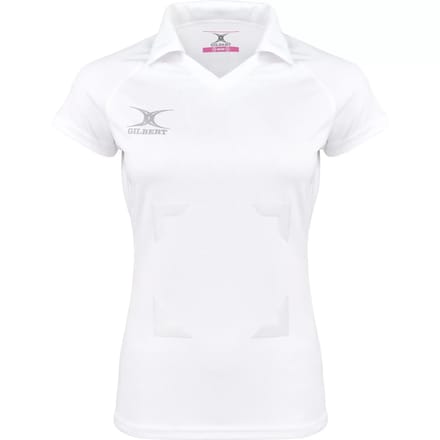 Gilbert Netball Eclipse Hook and Loop Shirt Girls - 9 - 10 Yrs - Wit