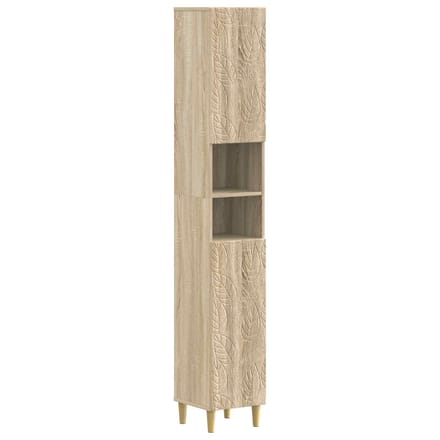 vidaXL - Badkamerkast - met - Open - Plank - DELFT - Sonoma - Eiken - 30 - x - 31 - x - 190 - cm