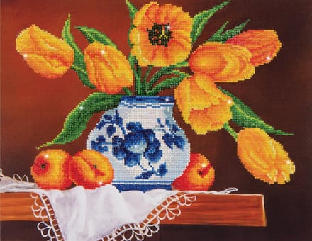 DIAMOND DOTZ Yellow Tulips - Diamond Painting - 10.511 Dotz - 59x41 cm