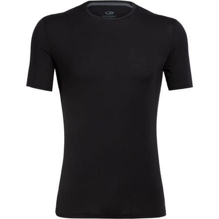 Icebreaker Anatomica Crew Top T-shirt Heren, zwart Maat M