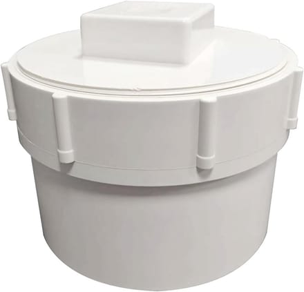 PVC Riool Reinigingsstuk met Dop en Plug - Diameter 3 Inch - Afvoerleiding Fitting