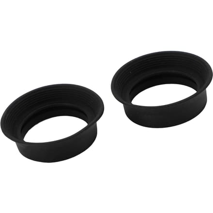 2 stuks Oculair Oogschelp Opvouwbare Zachte Rubber Oculairafdekking voor 28 tot 32 mm Microscoop Monoculair Verrekijker Oculair black
