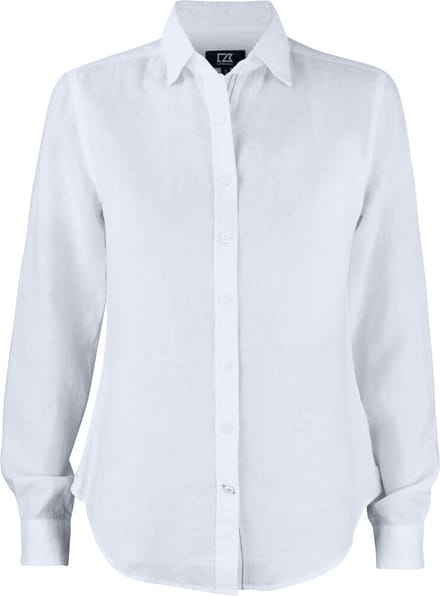 Cutter & Buck Summerland Linen Shirt Dames 352409 - Wit - M