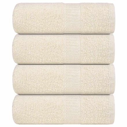 vidaXL - Gastendoekjes - FROGN - 4 - st - 30x50 - cm - 360 - g/m² - crème