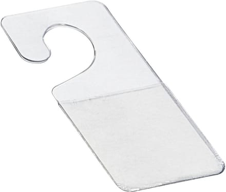 Display Hangers van 18 x 45 mm / Hang Tabs - Rol van 500 stuks - type: SPN-01