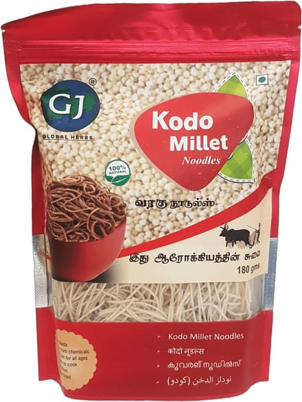 GJ Global Herbs - Noedels Van kodo Gierst - Noodles - 3x 180 g