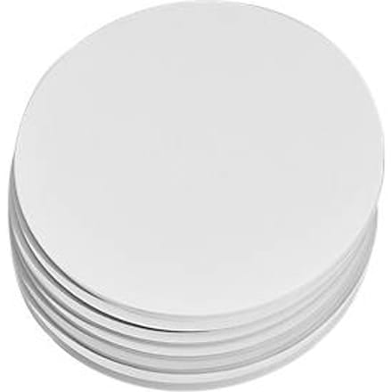 Presentatiekaarten, rond, Ø 195 mm, 250 st., wit