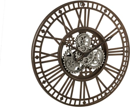 J-Line klok Radars Romeinse Cijfers - metaal - goud - Ø 60 cm
