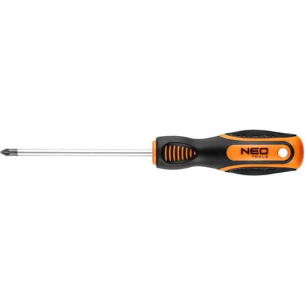NEO - Schroevendraaier Pozidriv - PZ1 - 100 mm - Ergonomische Handgreep - Magnetische Punt