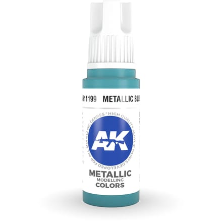Metallic Blue Acrylic Modelling Color - 17ml - AK-11199