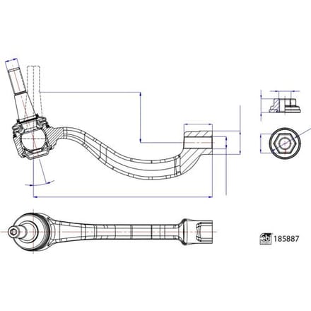 Disselstanguiteinde FEBI BILSTEIN 185887