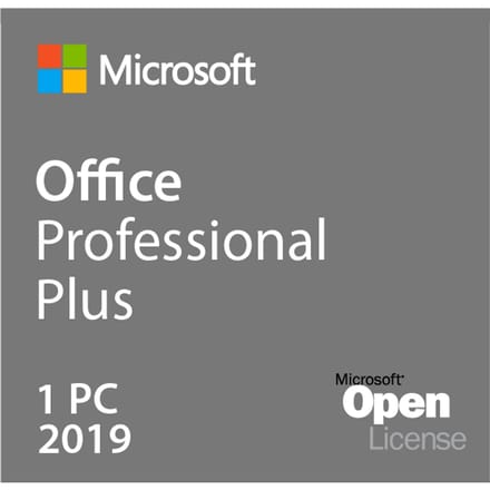Microsoft Office 2019 Professional Plus Open License, terminal server geschikt, volumelicentie