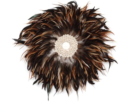 Safaary - De Coastal Juju Muurdecoratie - Zwart Bruin - M