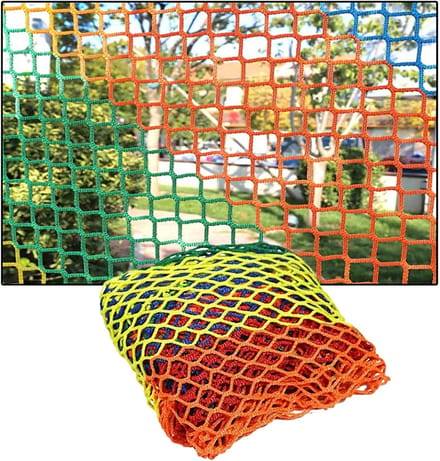 Veiligheidsnet, Buitenbalkon Veiligheidsnet Touwnet, Knooploos Polyester Sportnet(Size:1x6m)