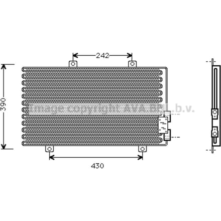 Condensator, airconditioning AVA COOLING AL5063