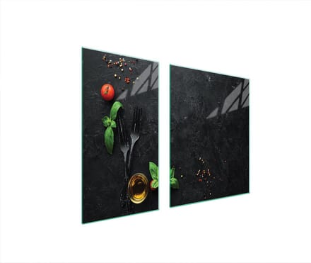 TMK ArtDeko - Glas Beschermer Plaat - 90x52 cm - Sla - Veilige Kitchen